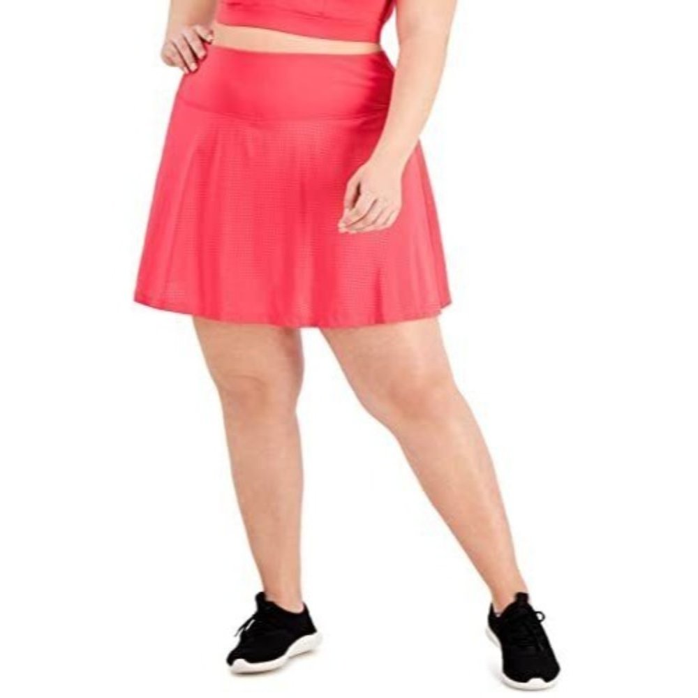 Ideology Plus Size Perforated Skort, Size 2X